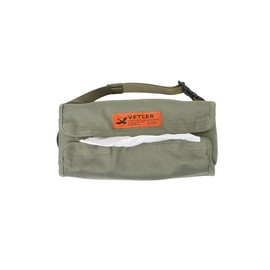 VETLER KHAKI Moleskin Box Tissue Cover, Hanging, 2-Way Wall Hanging, Camping, Tissue Cover, Durable, Car, Car, Car, Khaki