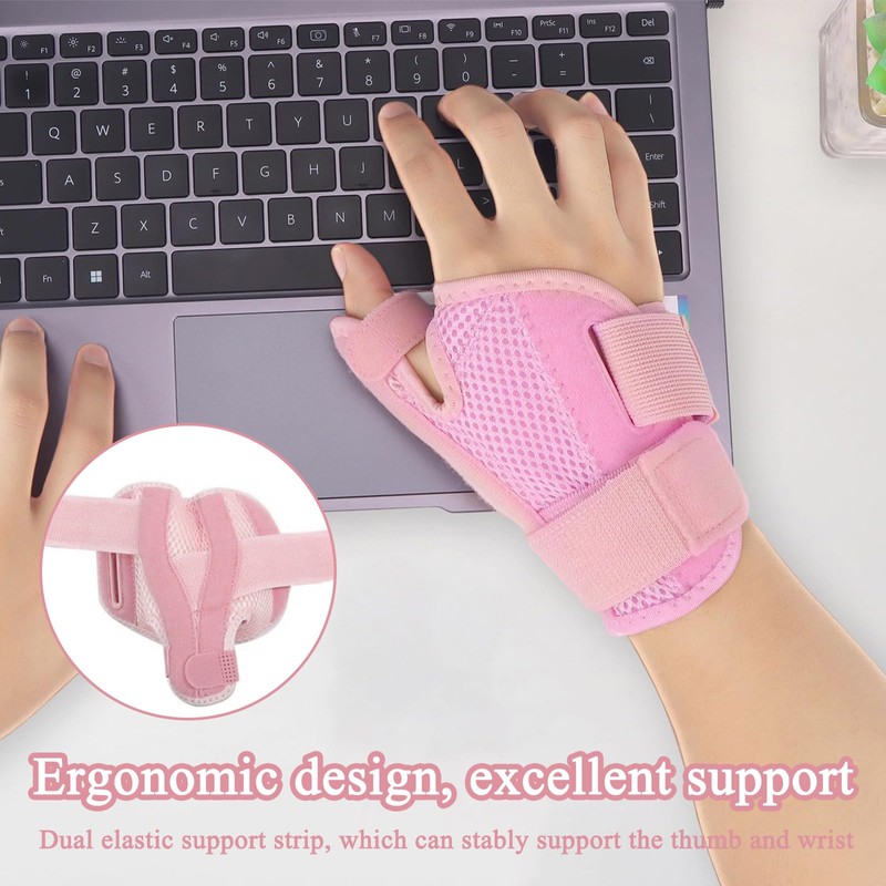 Katslyn 2 PCS Thumb Support for Arthritis, Breathable and Soft