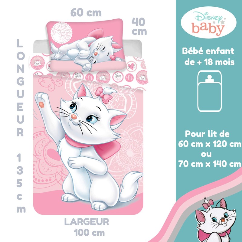 Marie Aristocats Baby Bedding Set 100 x 135 cm +