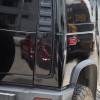 Unbranded Fit For Hummer H2 Smoked Blackout Tail Light Covers