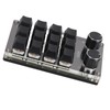 Programmable Macro Keyboard 2 Knobs Blue Switch Black 12 Keys