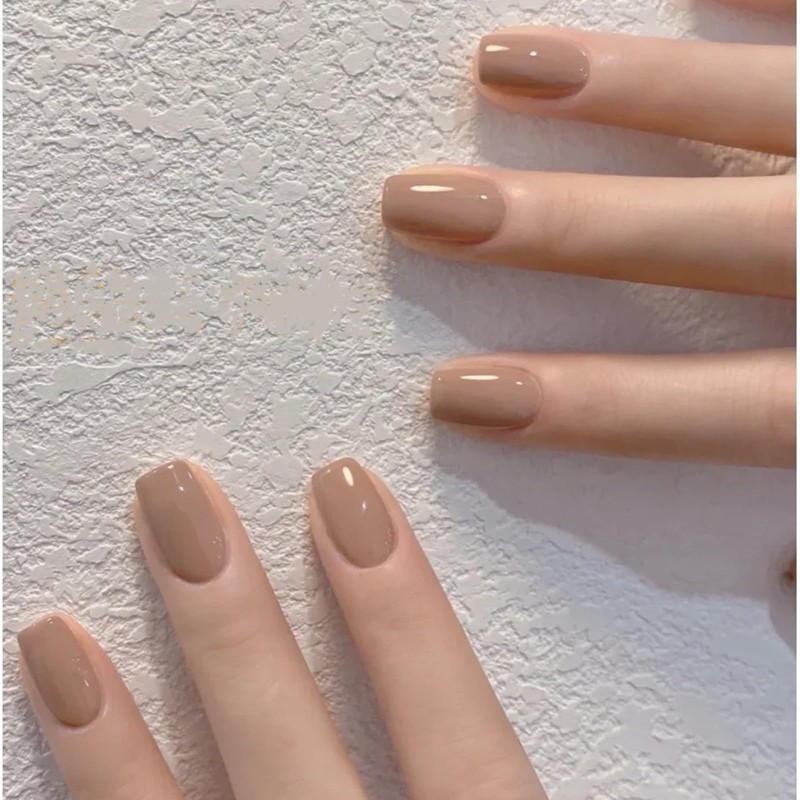 COSMOO Light Brown Nail Polish 12ml Elegant Quick Dry Nude
