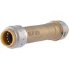 SharkBite Max 1/2 Inch Slip Coupling, Push to Connect Brass