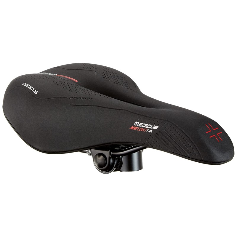 Büchel Wittkop Medicus Men's Trekking Saddle with Memory Foam, black