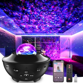 Galaxy Light Star Projector, Galaxy Projector Night Light Kids 4 in 1 w/21 Lighting Modes Starlight Projector, W/Bluetooth Music Speaker Sky Light for Bedroom Room Decor/Birthday Gifts/Party/Easter Eecorations/Game Room
