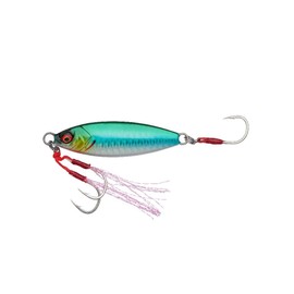 Savage Gear Slow Seeker Jig Fishing Lure with Fallleaf Action, Ultra Sharp Saltwater Hooks, 10-60g, Multicoloured, Jig Bait, Slow Jigging (SAYORIS, 30g)