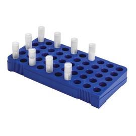 Heathrow Scientific HS23229B True North Cryogenic Vial Rack 50-Place, Pk4, Blue (Pack of 4), Fluid_Ounces, Degree C, Polycarbonate, (Pack of 4)