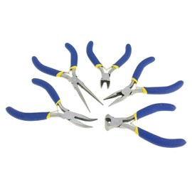 Toolzone 5pc Mini Soft Grip Plier Set in Zip Case