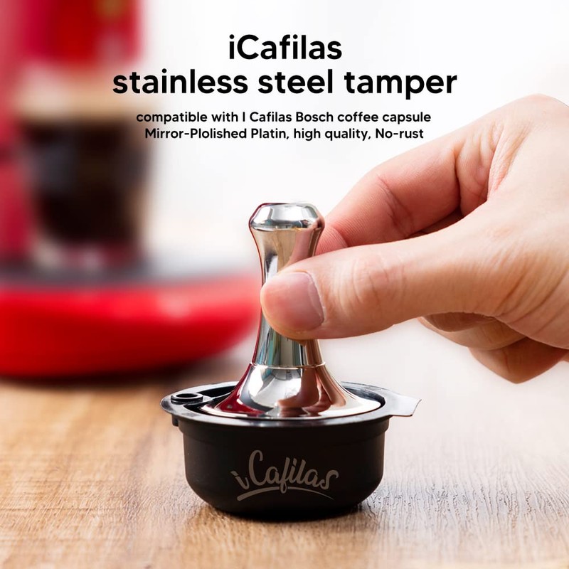 i Cafilas Refillable 2 Coffee Capsules for Tassimo Bosch, Reusable