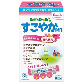 Snow Brand Bean Stark Bean Stark Sukoyaka M1 Stick, 0.46 oz (13 g) × 18 Sticks