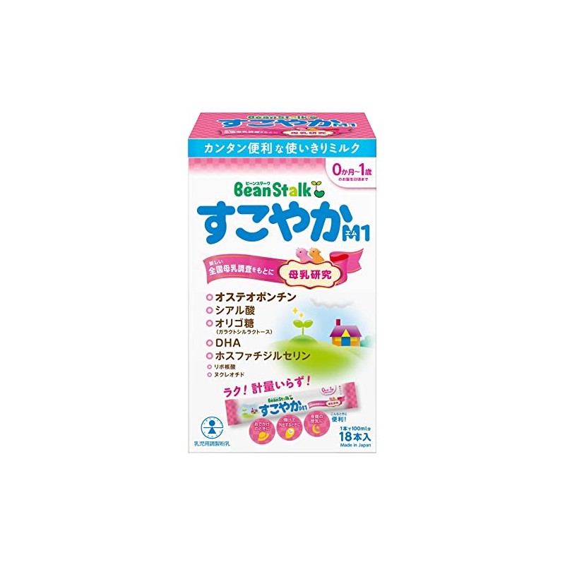 Snow Brand Bean Stark Bean Stark Sukoyaka M1 Stick, 0.46