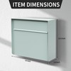 Wall Mount Mailbox for House Outside, Anti-Theft Locking Mailbox, Weatherproof