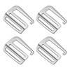 sourcing map 4 x Metal Webbing Strap 1.5 Inch 38