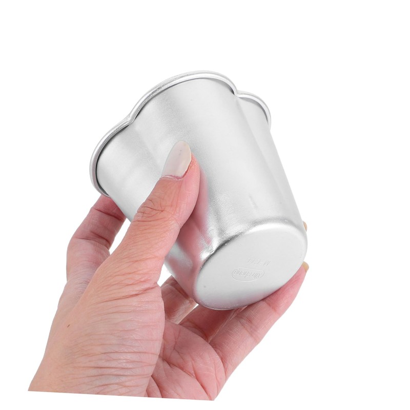ULTECHNOVO 6pcs Mini Baking Molds Aluminum Alloy Cups for Puddings
