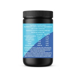 IsaaQuim Acetil Cisteína N-Acetil-L-Cisteína, Suplemento Alimenticio, 700 mg por Porción, 200 Cápsulas