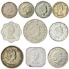 10 OLD COINS FROM EAST CARIBBEAN STATES (OECS). COLLECTIBLE COINS
