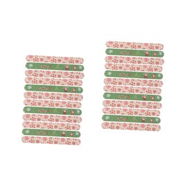 FOMIYES 24pcs Xmas Nail Files Grit Tools for Manicure Pedicure Festive Nail Art Accessories Lightweight Portable for DIY Salon Use Women Girls