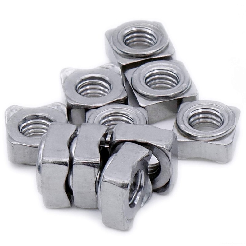 M5 (5mm) Weld Nut (Square) - Stainless Steel (A2) (Pack