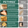 PETHREE Backpapier für Heißluftfritteuse 8-10L, 100 Stück BPA-frei Verdicktes 23-27cm