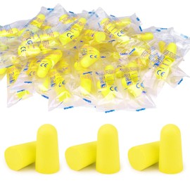 30 Pairs Soft Earplugs, Earplugs with 38 dB SNR for Noise Reduction for Sleeping, Hearing Protection, Travel, Learning, Concentration, Construction Site, Yellow