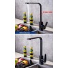 Sym shim Llave Monomando Negro Mate Para Cocinas Modernas Exhibicion