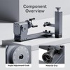 LONGER Rotary Extender (with Riser) is Ideal for Engraving Cylindrical,