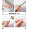 Zerodeko Cuenco para Manicura Acrílico Blanco, Recipiente para Remojar Uñas,