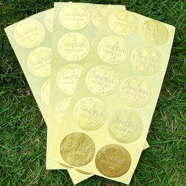 A Sweet Wish Thank You Stickers, Wedding Stickers for Envelopes Scrapbooks, Wedding Invitation Stickers, Envelope Seal Stickers