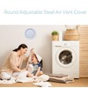 6 Inch Round Air Vent Cover, Steel Adjustable Grille for