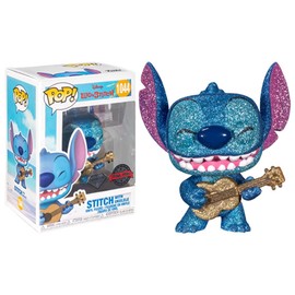 Lilo & Stitch Stitch with Ukulele Diamond Glitter Pop! Vinyl Figure - Entertainment Earth Exclusive