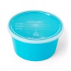 Medline Denture Container with Lid, Aqua, Each