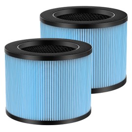 2-Pack F100 Filter Compatible with Instant AP100 Air Purifi-er, 4-Stage Filtration with H13 Grade True HEPA Filter and Activated Carbon Filter, Compare to F100 Filter