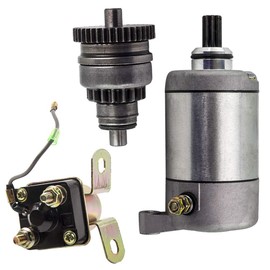 maXpeedingrods Starter Motor with Drive and Relay for Polaris ATV UTV 325 330 335 425 500, for Polaris Spotsman Ranger Big Boss 1996-2002 113528 18645 495713 3084981 3090188