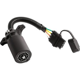 Oyviny 7 Way to 4 Way Trailer Plug Adapter, RV Blade 7 Pin Round to 4 Pin Flat Trailer Light Adapter 11.6 Inches