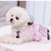CELONROMF Summer Dog Dress with Bow Knot Breathable Girl Small