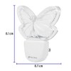 Volteck LUZ-09, Luz de noche LED mariposa, policarbonato y poliestireno,
