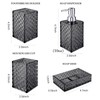 Bathroom Accessory Set, Grid Pattern 4 Pcs Plastic Bathroom Set