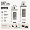0.7L/0.9L Sports Water Bottle with Carry Strap – Portable Sippy