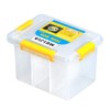 MEIJIA Plastic Tool Organizers With Removable Dividers,Plastic Storage Organizer Box