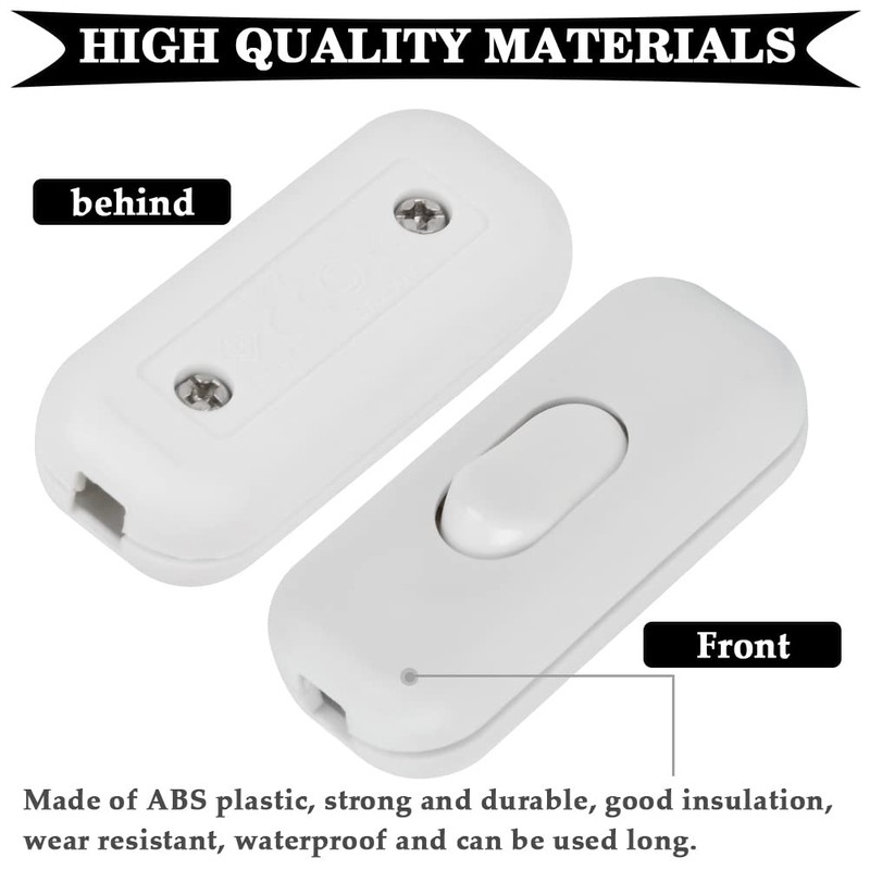 2 Pack inline switch, Lamp switch inline, FOCCTS Torpedo Switch