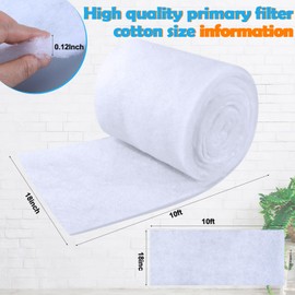 HunnmingRe 18'' x 120'' Air Vent Filters Polyester Floor Vent Filter Cut to Fit Dust Control Replacement Air Filtrate Roll Material for HVAC AC Heating RV's Mobile Homes Floor Registers