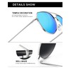 Aviator Sunglasses for Men and Women Trendy Polarized Aviator Sunglasses
