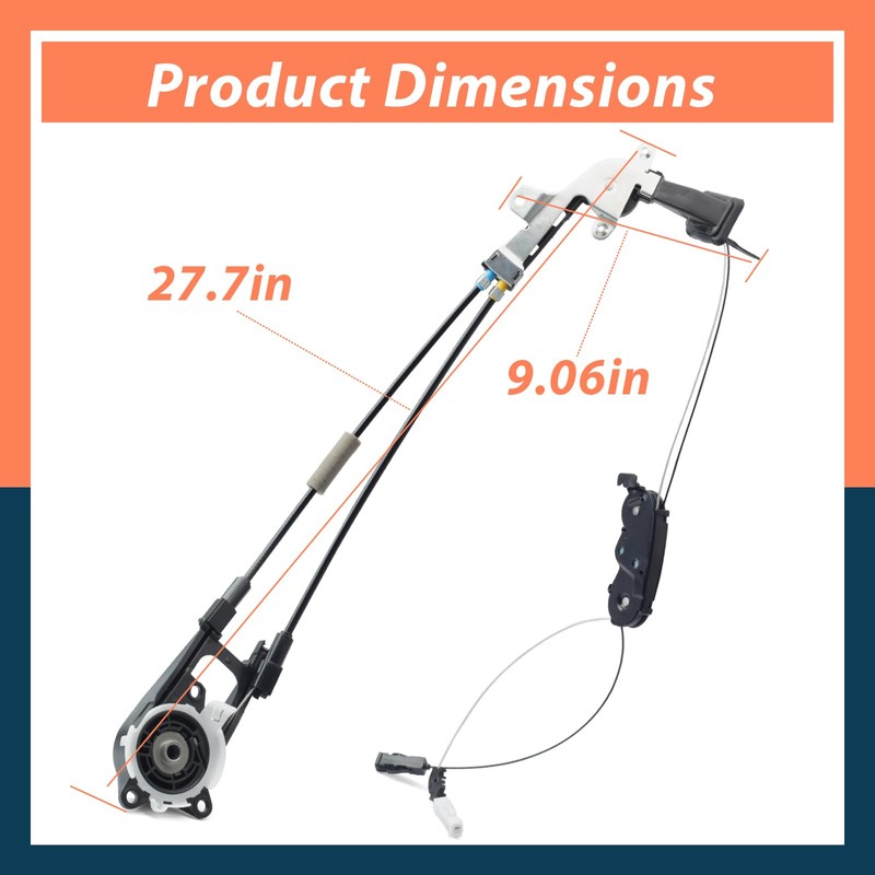 Lisnhlin Rear Left Driver Side Power Sliding Door Cable Replacement