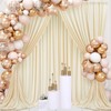 30ftx10ft Champagne Backdrop Drapes for Party, Not See-Through 6 Panels