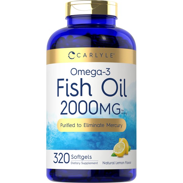 Carlyle Carlyle Fish Oil Supplements | 2000mg | 320 Softgels