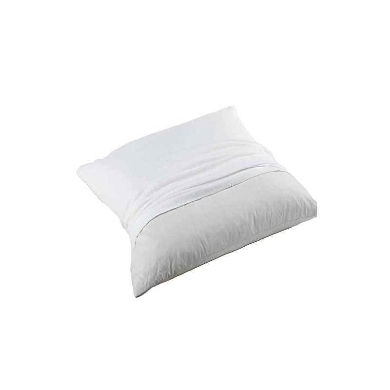 DOUCEUR D'INTERIEUR Pillow Cover 65X65 MOLLETON UNI Blanc
