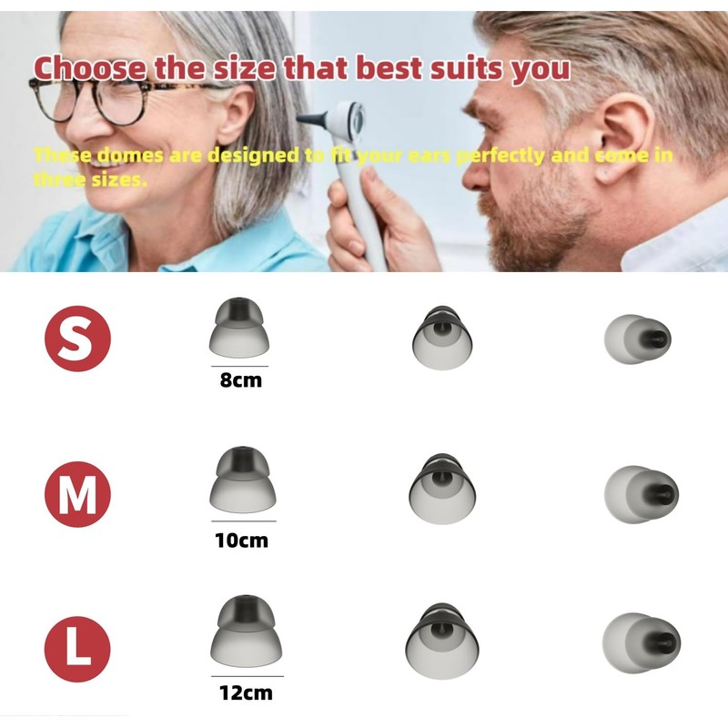 Hearing Aid Domes,Silicone Hearing Aid Domes for Resound SureFit RIC
