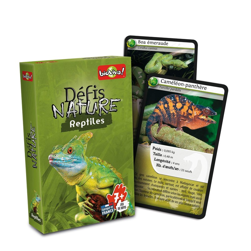 Bioviva 0101003108-board Game-Challenges innerhalb Nature Reptilien