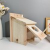 Innovative Wooden Birdhouse Natural and Safe DIY Outdoor Wooden Birdhouse