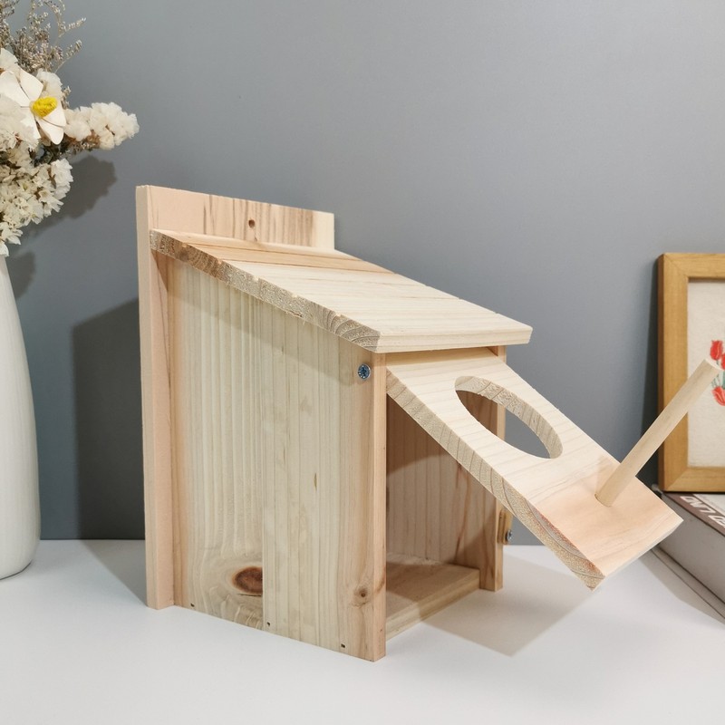 Innovative Wooden Birdhouse Natural and Safe DIY Outdoor Wooden Birdhouse